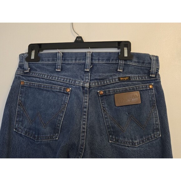 VTG Wrangler Jeans Mens 31x32 Cowboy Cut Slim Fit 13MWZ Casual Work Blue - Picture 4 of 8